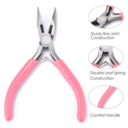 Jewelry Pliers Chain Nose Pink - Alberta Bead Store