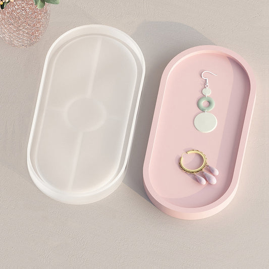 Moule en silicone ovale pour bijoux en résine