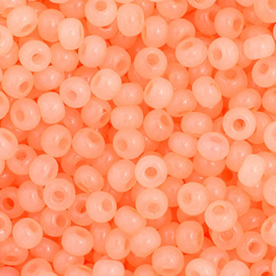 Czech Seed Bead 11/0 Pearl Peach AB | Alberta Bead Store