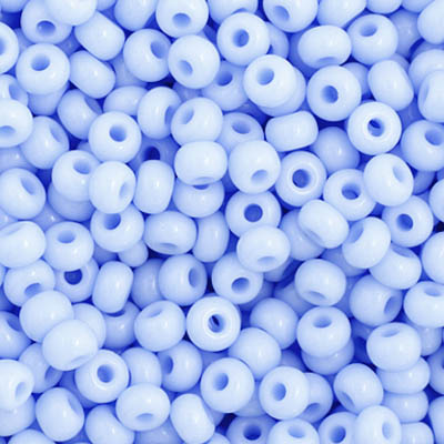 Czech Seed Bead 11/0 Opaque Powder Blue | Alberta Bead Store