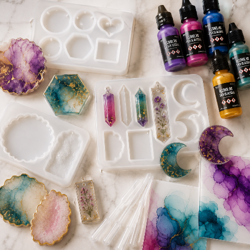 Resin molds and inks