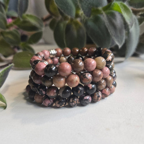 Rhodonite gemstone healing bracelet in Red Deer