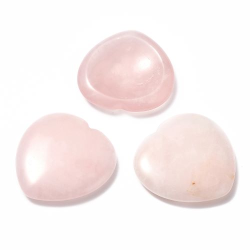 Rose Quartz Gemstone Worry Heart | Crystals and Sun Signs Co