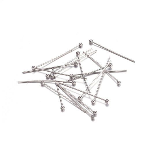Tête ronde goupille 22 gauge 304SS 25mm 50pc