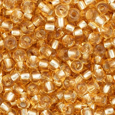 Czech Seed Bead 11/0 S/L Light Gold | Alberta Bead Store