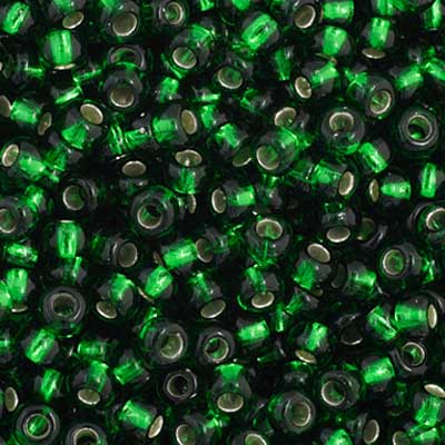 Czech Seed Bead 11/0 S/L Medium Green | Alberta Bead Store