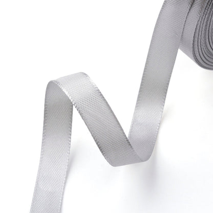 Satin Ribbon Grey 3/8" - Alberta Bead Store