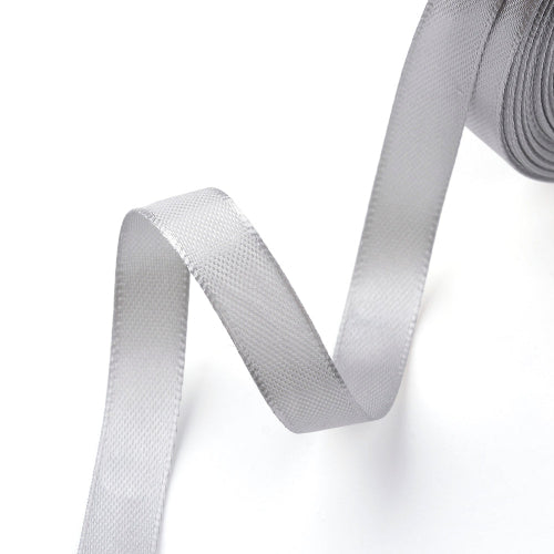 Satin Ribbon Grey 3/8" - Alberta Bead Store