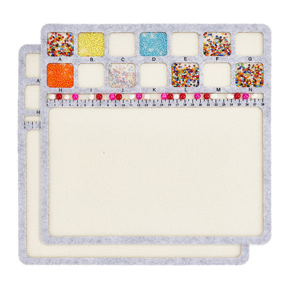 Hard Back Bead Mat with Felt 14 Compartments