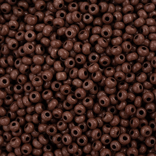 Czech Seed Bead 11/0 Terra Intensive Dark Brown | Alberta Bead Store