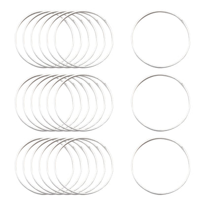 Linking Ring Silver Plated 20mm 6pc - Alberta Bead Store