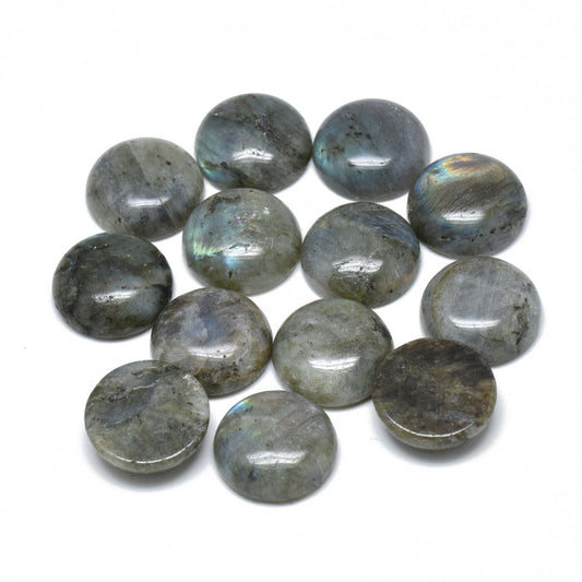 Cabochon Labradorite Half Round 20mm - Alberta Bead Store