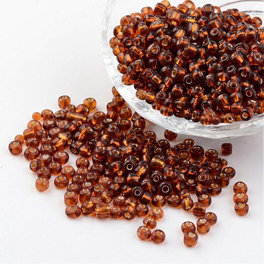 Glass Seed Bead S/L Brown 6/0