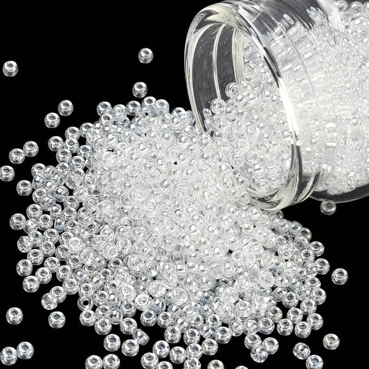 MIYUKI Seed Bead 8/0 Crystal Luster 10g