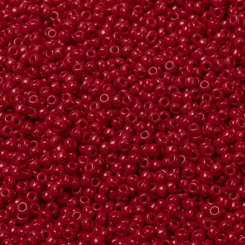 Perles de rocaille MIYUKI 8/0 Rouge Opaque 10g