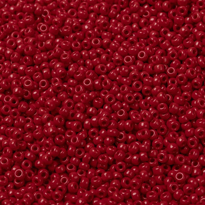 Perles de rocaille MIYUKI 8/0 Rouge Opaque 10g