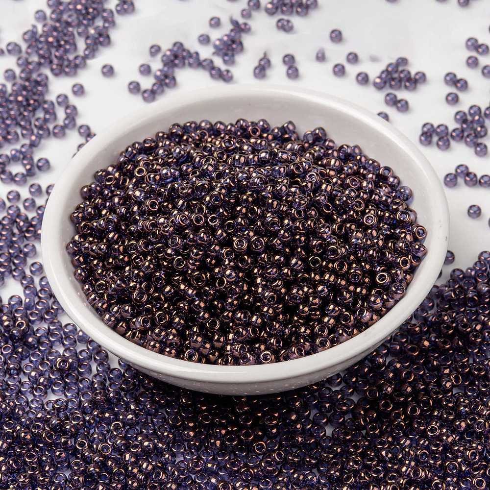 Perles de Rocaille MIYUKI 8/0 Lustre Violet Or 10g