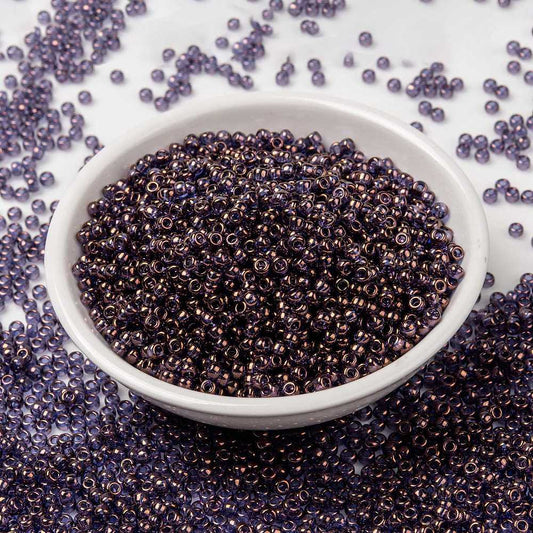 MIYUKI Seed Bead 8/0 Violet Gold Luster 10g
