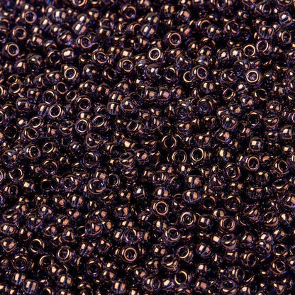 Perles de Rocaille MIYUKI 8/0 Lustre Violet Or 10g