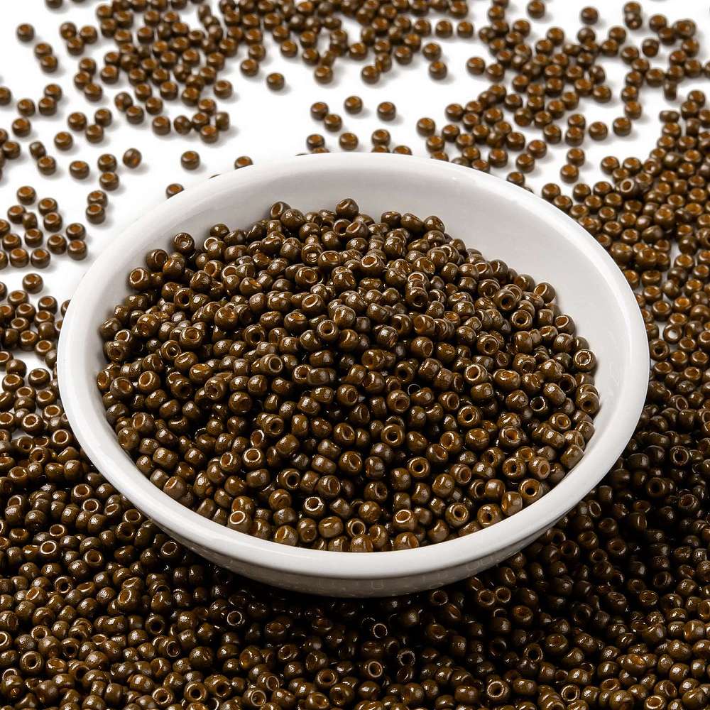 MIYUKI Seed Bead 8/0 Duracoat Opaque Cognac 10g