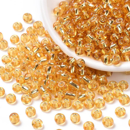 Glass Seed Bead S/L Champagne Yellow 6/0