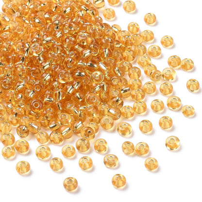 Glass Seed Bead S/L Champagne Yellow 6/0 (smaller)