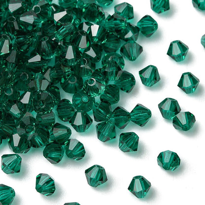 Preciosa® Crystal Bicone Emerald 4mm 144pc