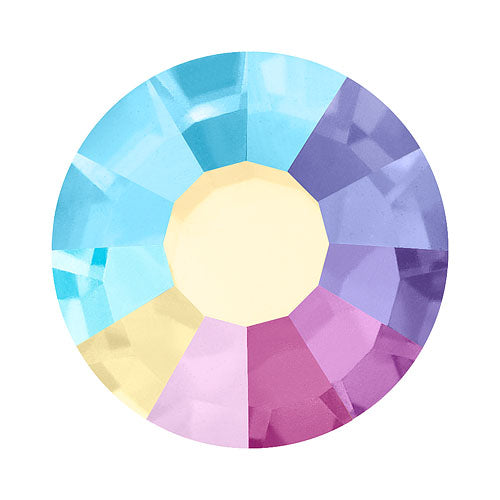 Preciosa® Crystal Hotfix Flatback Stones Round Crystal AB SS8 144pc