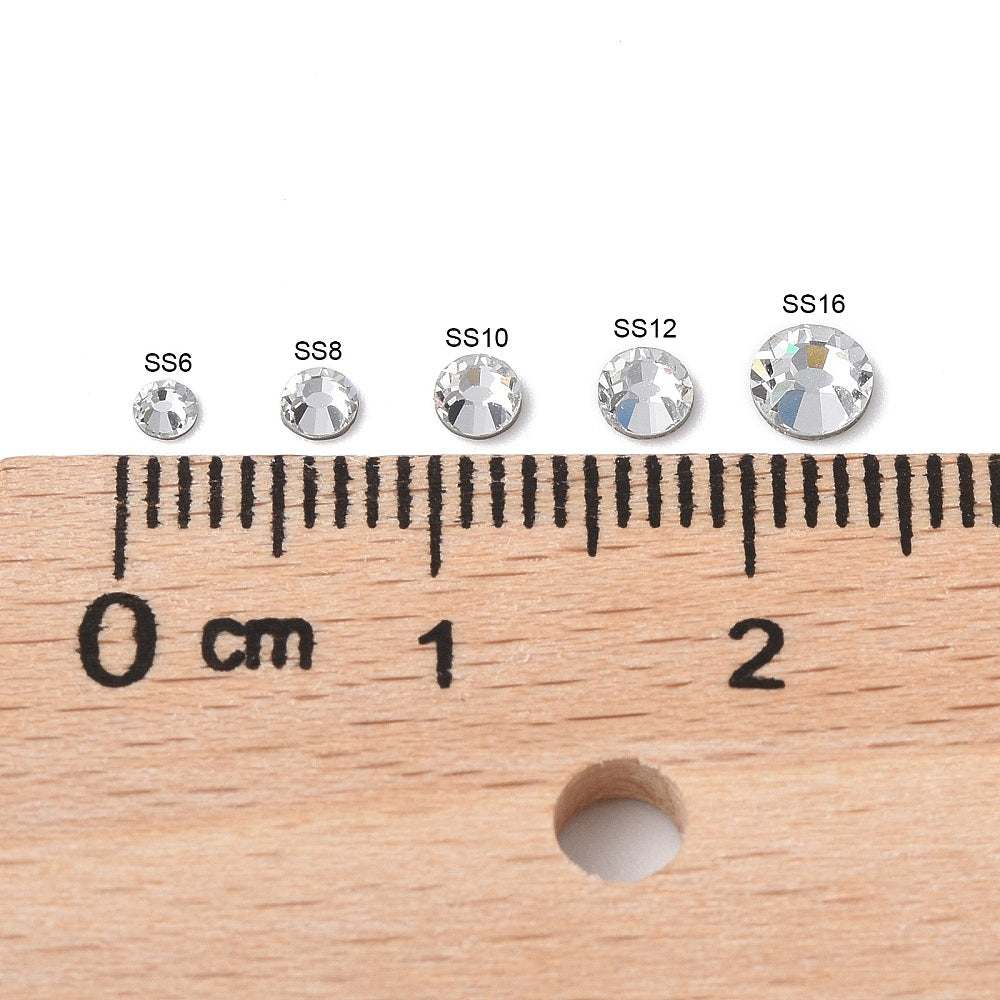 Preciosa® Crystal Hotfix Flatback Stones Round Sapphire SS8 144pc