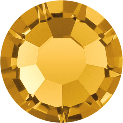Preciosa® Crystal Hotfix Flatback Stones Round Topaz SS8 144pc