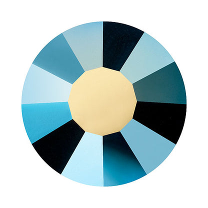 Preciosa® Crystal Hotfix Flatback Stones Round Jet AB SS8 144pc