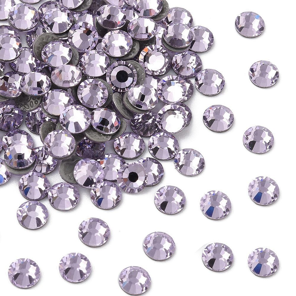 Preciosa® Crystal Hotfix Flatback Stones Round Pale Lilac SS8 144pc