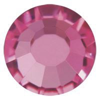 Preciosa® Crystal Hotfix Flatback Stones Round Fuchsia SS8 144pc