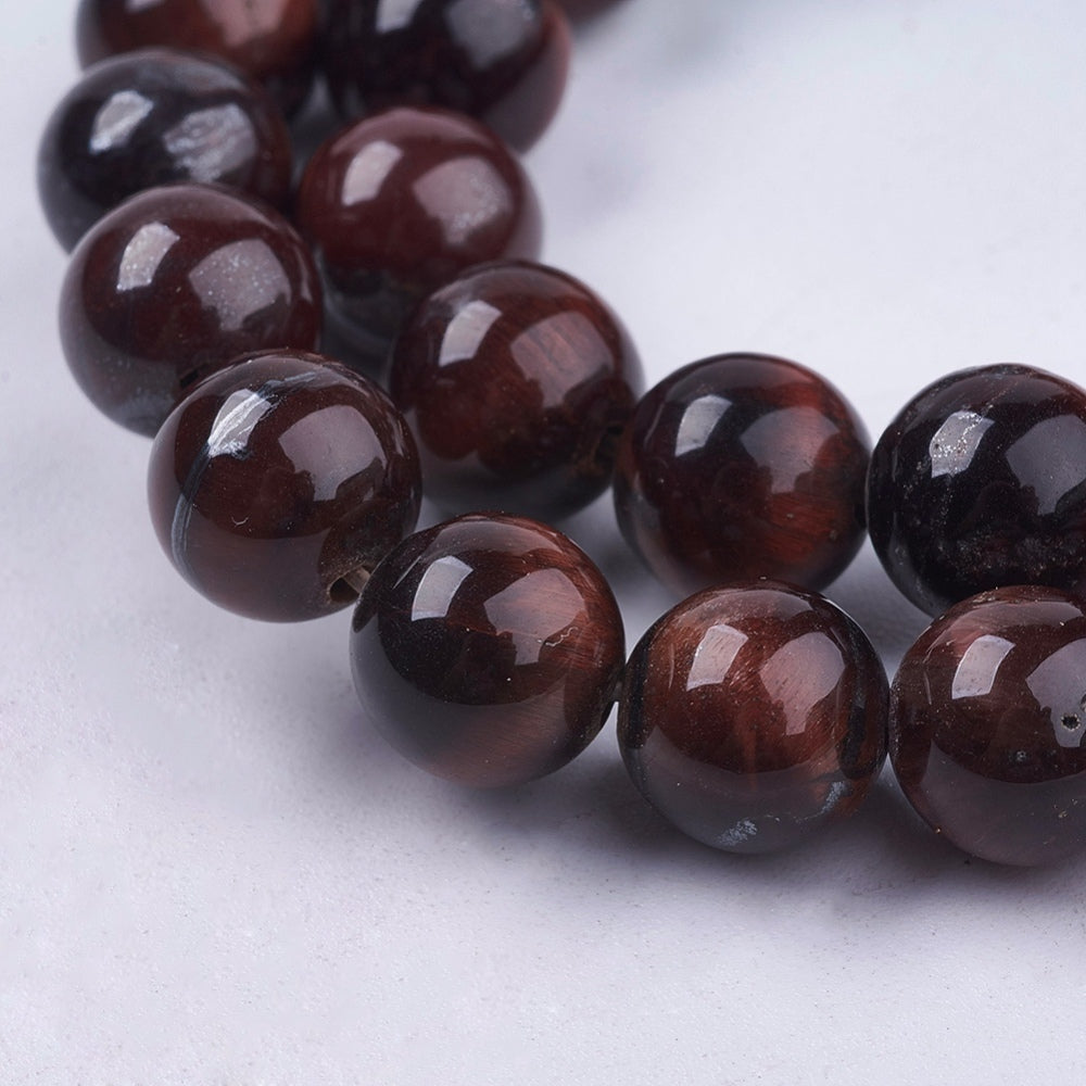 Red Tiger Eye Stone Gemstone Beads - All Sizes | Crystals and Sun Signs Co