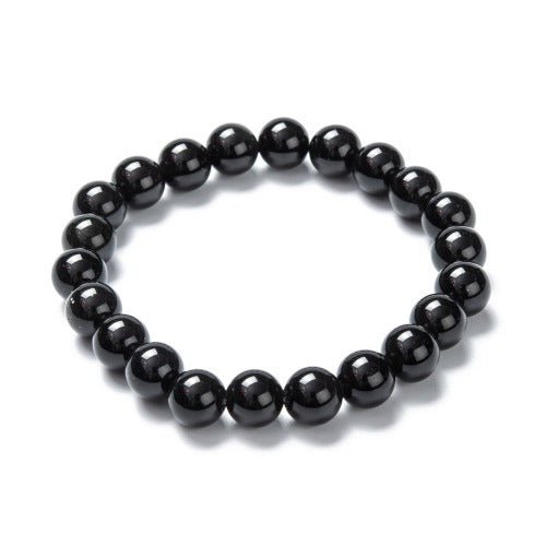 Obsidian Gemstone Bead Bracelet | Crystals and Sun Signs Co