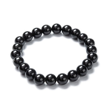 Obsidian Gemstone Bead Bracelet | Crystals and Sun Signs Co