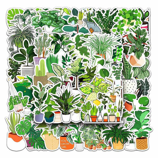Plants Waterproof Sticker 50pk (Copy) | Crystals and Sun Signs Co