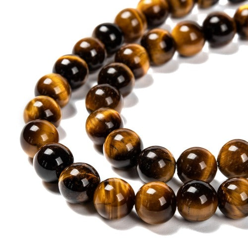 Natural Tiger Eye Beads - All Sizes - Premium Beads from Crystals and Sun Signs Co - Shop now at Witches Ink LTD