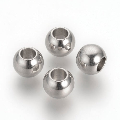 Connector Bead 304SS Large Hole 8x6mm 20pcs - Premium Beads from Crystals and Sun Signs Co - Shop now at Witches Ink LTD