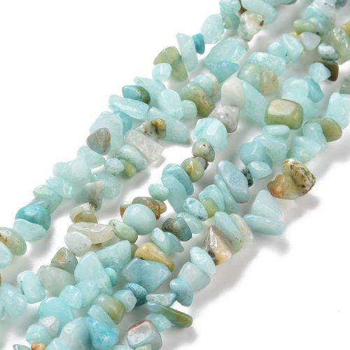 Flower Amazonite Gemstone Chip Beads | Alberta Bead Store