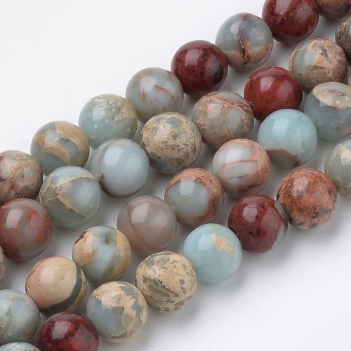 Aqua Terra Jasper Gemstone Beads - All Sizes | Crystals and Sun Signs Co