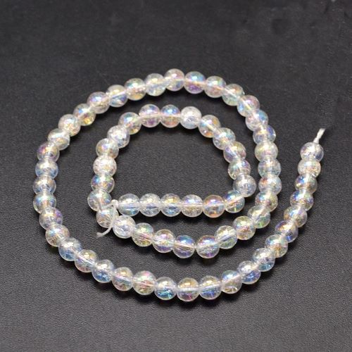 Aura Crackle Quartz Gemstone Bead | Crystals and Sun Signs Co