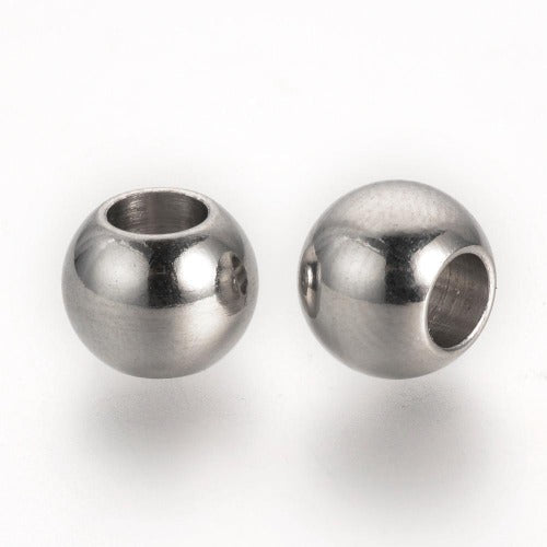 Connector Bead 304SS Large Hole 8x6mm 20pcs - Premium Beads from Crystals and Sun Signs Co - Shop now at Witches Ink LTD