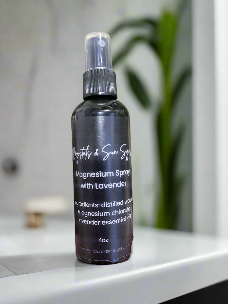 Magnesium Spray with Lavender | Crystals and Sun Signs