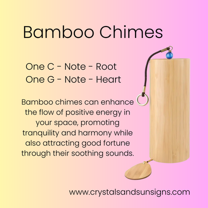Bamboo Chime C-Note | Crystals and Sun Signs