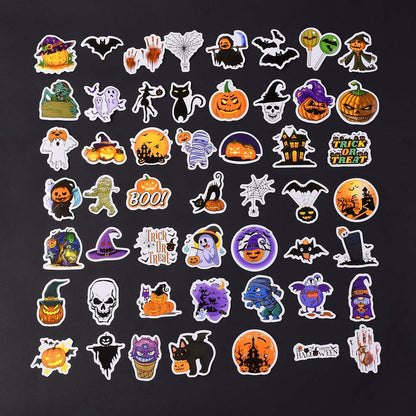 Halloween Holographic Vinyl Waterproof Stickers 50pcs - Witches Ink LTD - O/A Crystals and Sun Signs