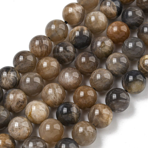 black moonstone gemstone bead in Red Deer