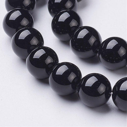 Black Onyx Gemstone Bead | Alberta Bead Store