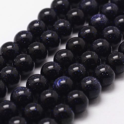 Blue Goldstone Gemstone Bead | Alberta Bead Store