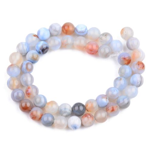 Blue Striped Agate Gemstone Bead | Alberta Bead Store